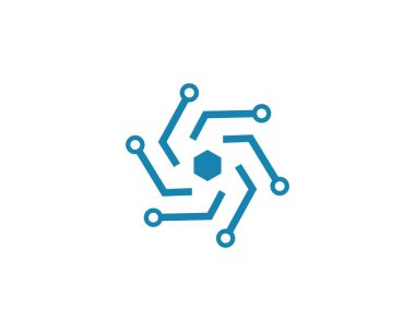 Devre teknolojisi logosu vektör