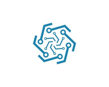 Devre teknolojisi logosu vektör