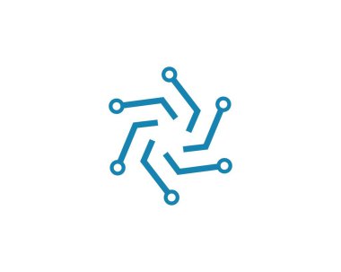 Devre teknolojisi logosu vektör