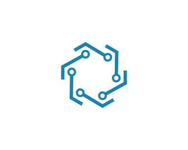 Devre teknolojisi logosu vektör