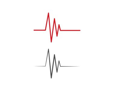 Pulse Line ılustration vektör