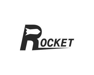 Roket görselleştirme Logo vektör