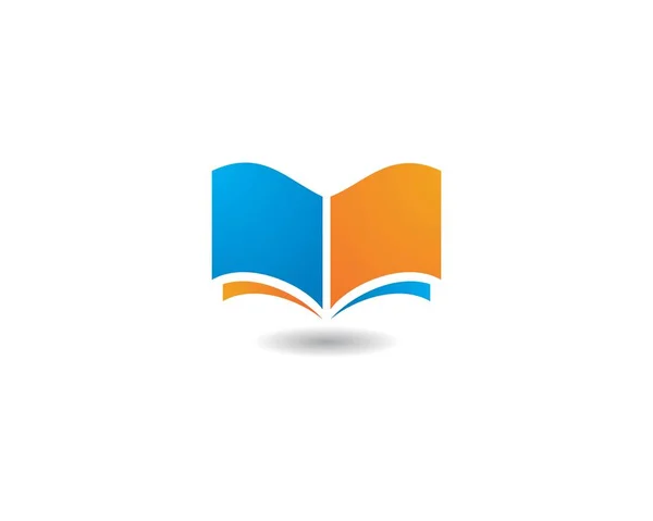 Book Logo Template — Stock Vector