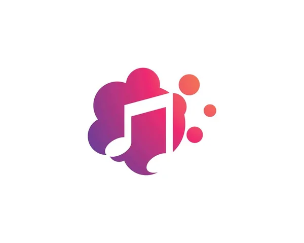 Muziek Opmerking logo — Stockvector