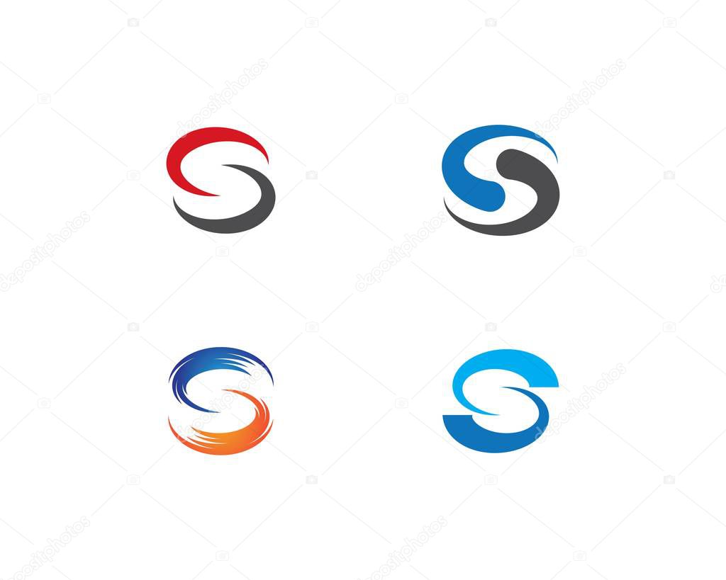 Business corporate S letter logo design vector