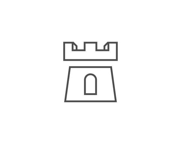 Castelo logotipo vetor — Vetor de Stock