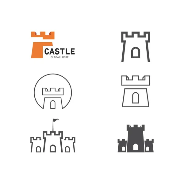 Castle logo vector — Stock Vector