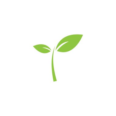 Green leaf logo  clipart