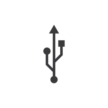 USB veri aktarımı logo vektörü 