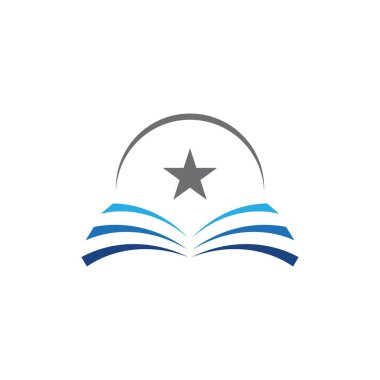 Kitap logo şablonu 