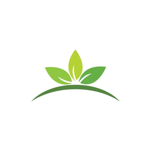 Groene blad logo — Stockvector