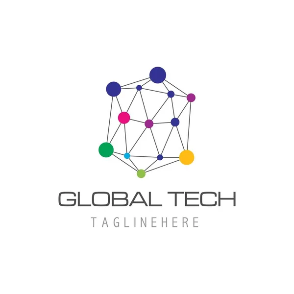 İş teknolojisi logosu — Stok Vektör