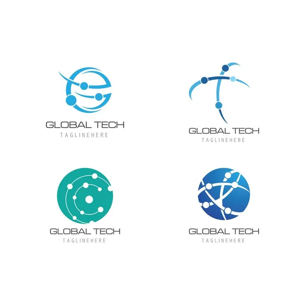Vorlage für Unternehmenstechnologie-Logo — Stockvektor