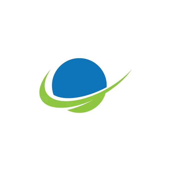 Logo ilustrazione tecnologia Globe — Vettoriale Stock
