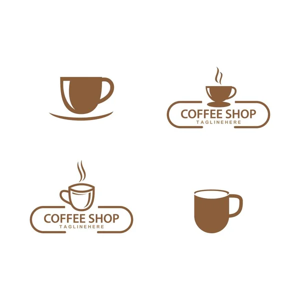 Logo taza de café — Vector de stock