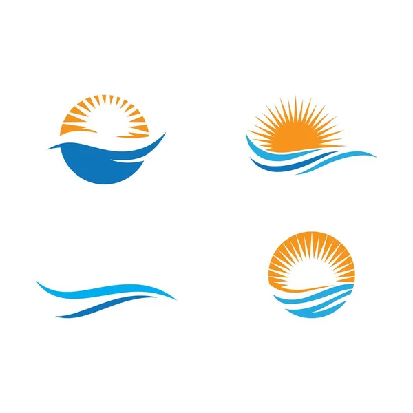 Logo ola de agua — Archivo Imágenes Vectoriales