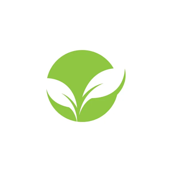 Logo feuille verte — Image vectorielle