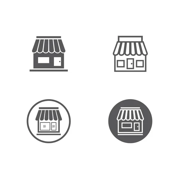 Mall för butiks ikon — Stock vektor