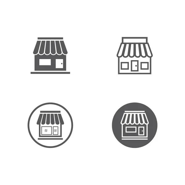 Plantilla icono tienda — Vector de stock