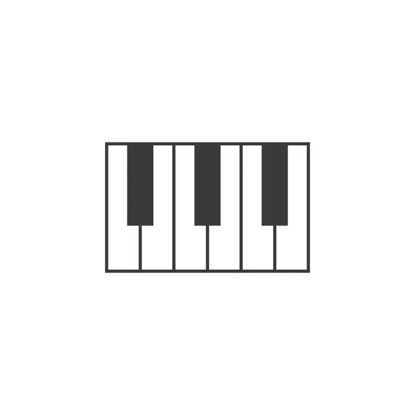 Vetor de ícone de piano — Vetor de Stock