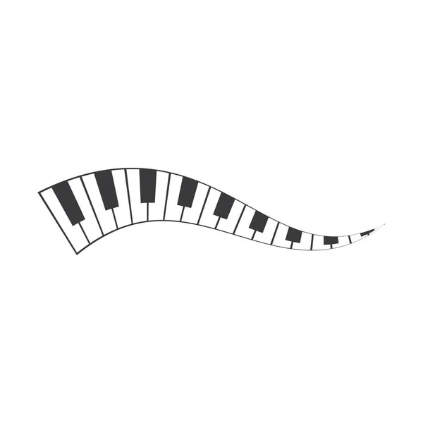 Piano icon vector — Stock Vector