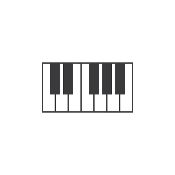 Piano icono vector — Archivo Imágenes Vectoriales