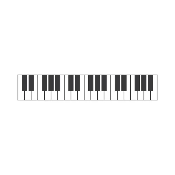 Piano icon vector — Stock Vector