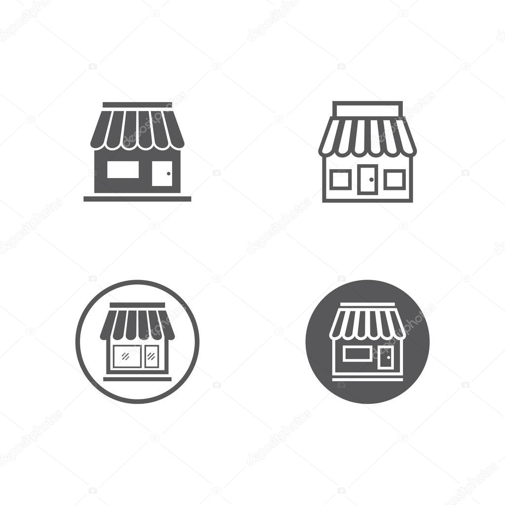 Store icon template vector design