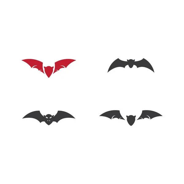 Logotipo de ilustración murciélago vector — Archivo Imágenes Vectoriales