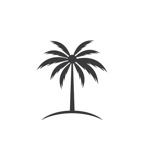 Шаблон літнього логотипу пальмового дерева — стоковий вектор