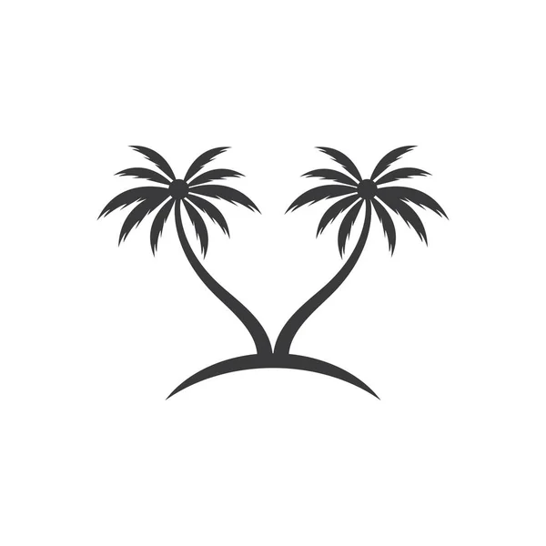 Шаблон логотипа пальмы — стоковый вектор