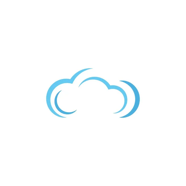 Σύννεφο λογότυπο διάνυσμα — Διανυσματικό Αρχείο