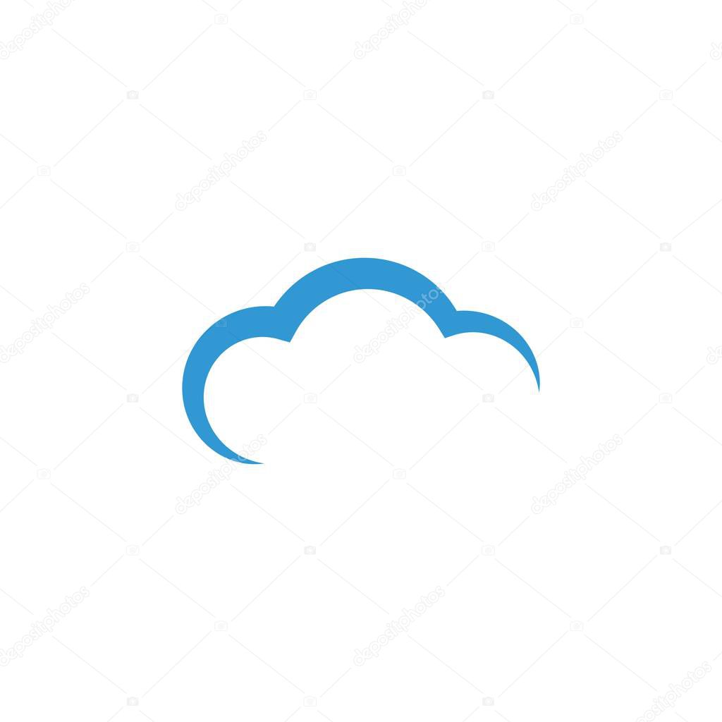 Cloud logo vector icon template