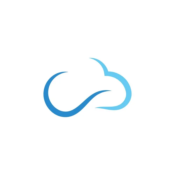 Σύννεφο λογότυπο διάνυσμα — Διανυσματικό Αρχείο