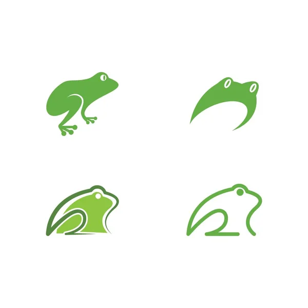 Vorlage Frosch-Logo — Stockvektor