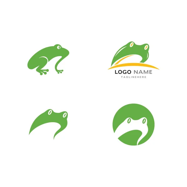 Vorlage Frosch-Logo — Stockvektor