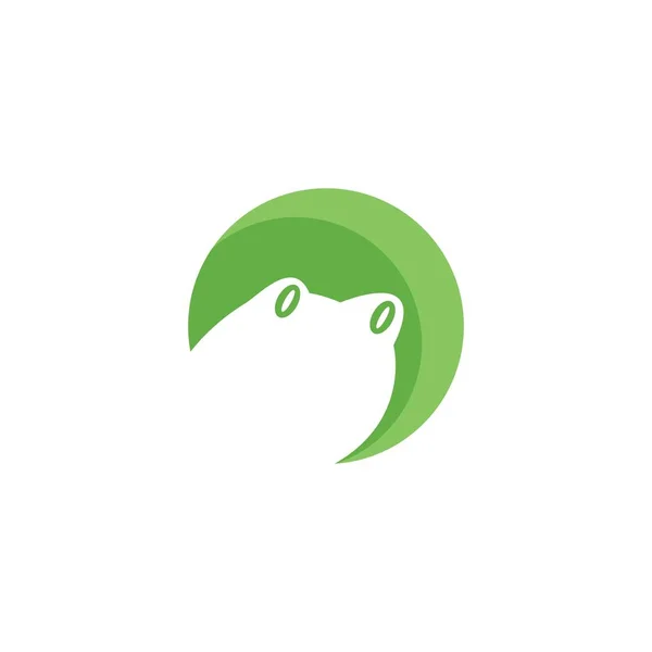 Logo šablona žába — Stockový vektor