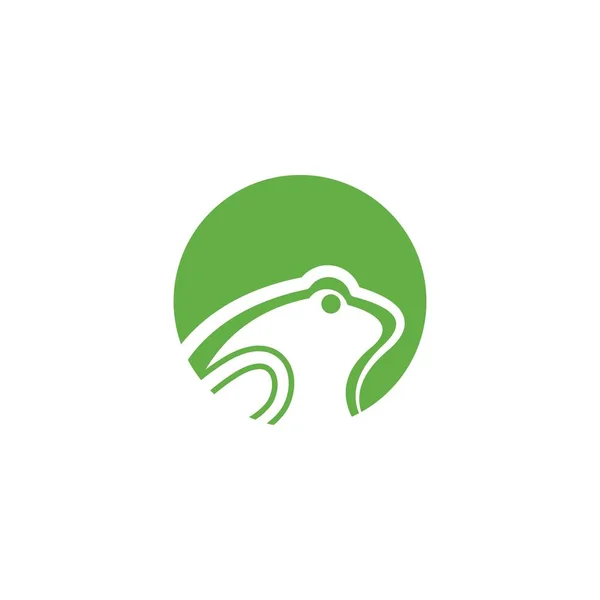 Kurbağa Logo şablonu — Stok Vektör