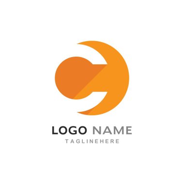 C harfi logo şablonu