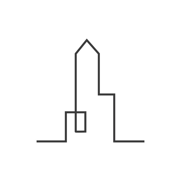 City skyline, city silhouette vector — Stock Vector
