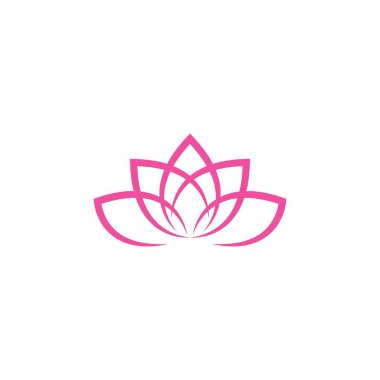 Lotus çiçekleri logo şablonu