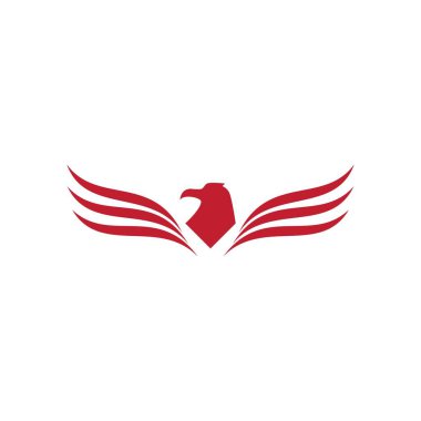 Şahin kartal logo şablonu 