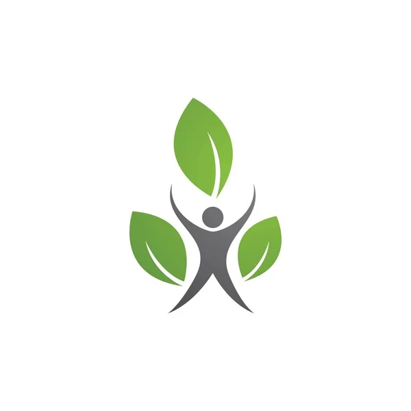 健康的な生活のロゴ — ストックベクタ