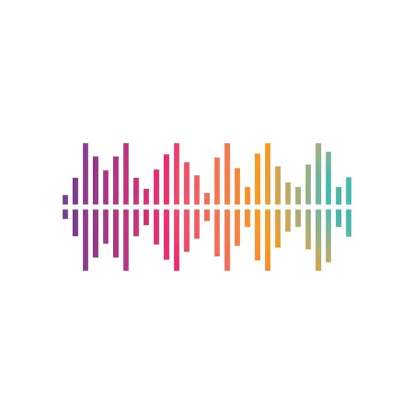 Sound Wave muziek logo vector — Stockvector