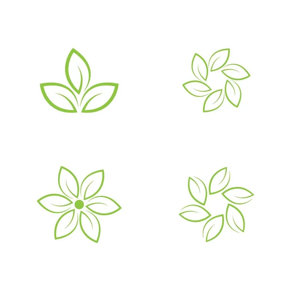 Πράσινο φύλλο λογότυπο — Διανυσματικό Αρχείο