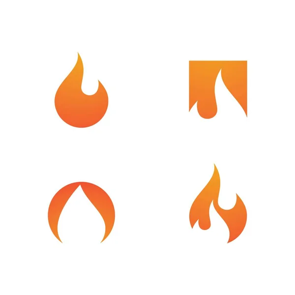 Logo de flamme de feu — Image vectorielle