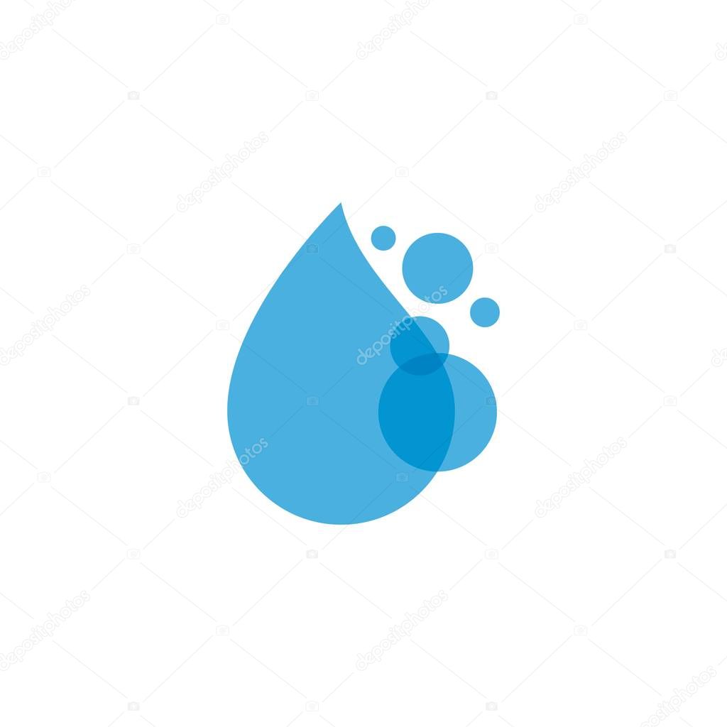 Water drop Logo Template vector illustration design