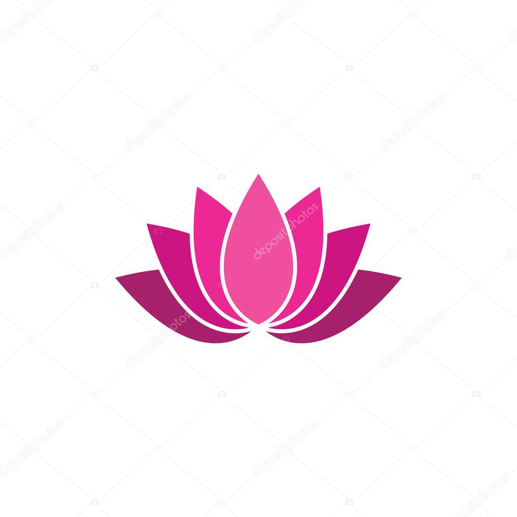 Lotus flowers logo Template icon