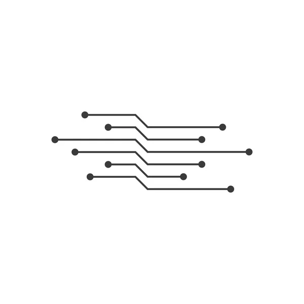 Logo technologie obvodu — Stockový vektor
