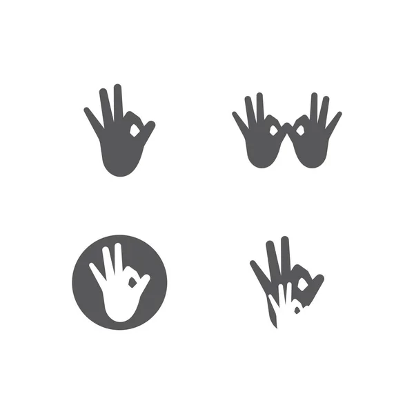 OK hand gesture — Stock Vector